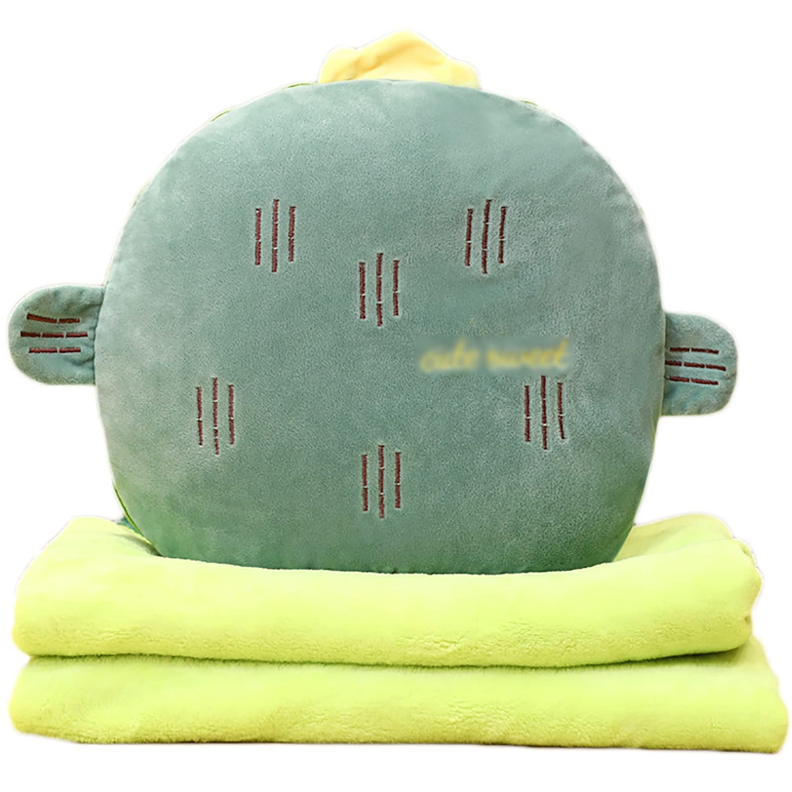 Peluche oreiller couverture convertible pour sieste au bureau, école ou trajets en voiture