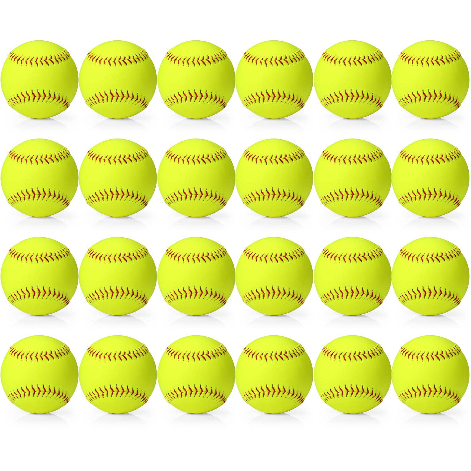 Lewtemi 6 X 11" Softball Balls Official Size & Weight Slowpitch