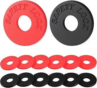 Guitar Strap Lock, 12 Pcs Silicone Acoustic Guitar Strap Locks Adapter Premium Acoustic Guitars Accessories Straps Blocks for Guitars Protection, Red and Black