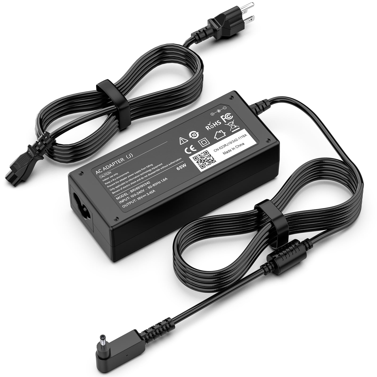 65W Laptop Charger Compatible with Acer ChromeBook 11 13 14 15 R11 N15Q8 N15Q9 N15Q10 CB3 CB5 C720 C720P C731 C738T C740 C810 C730E CB5-571 ADP-45FE F AC Adapter 19V 3.42A