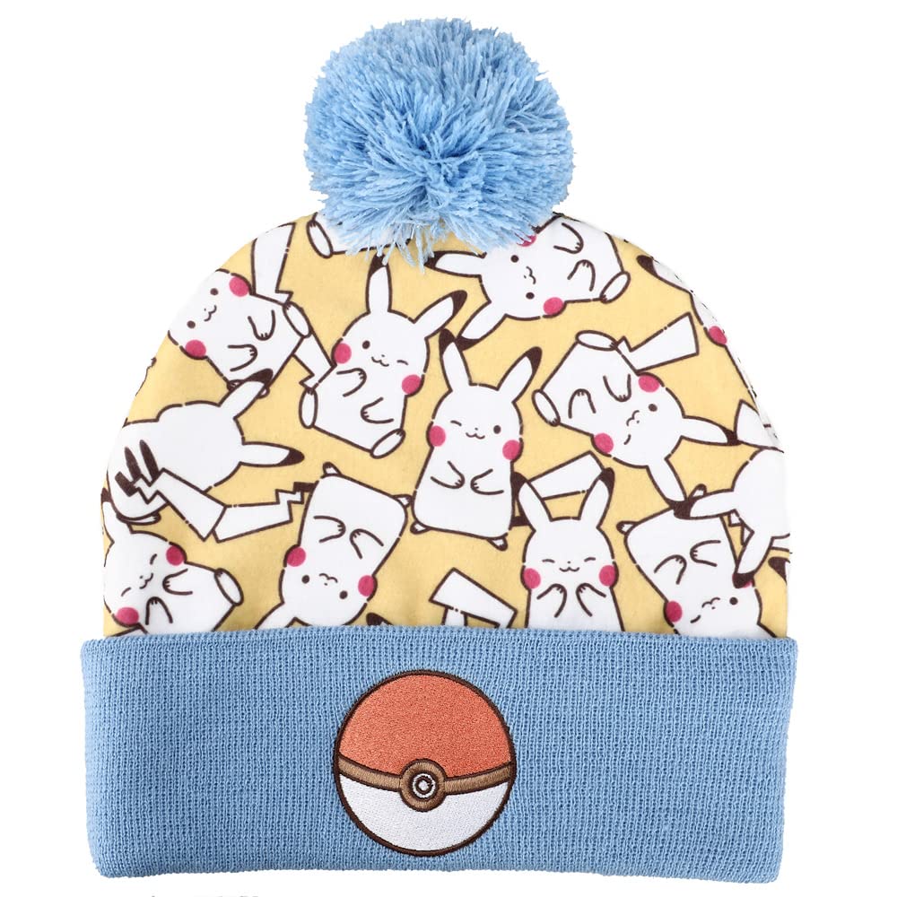 Pokemon Pikachu AOP Knit Cap Yellow