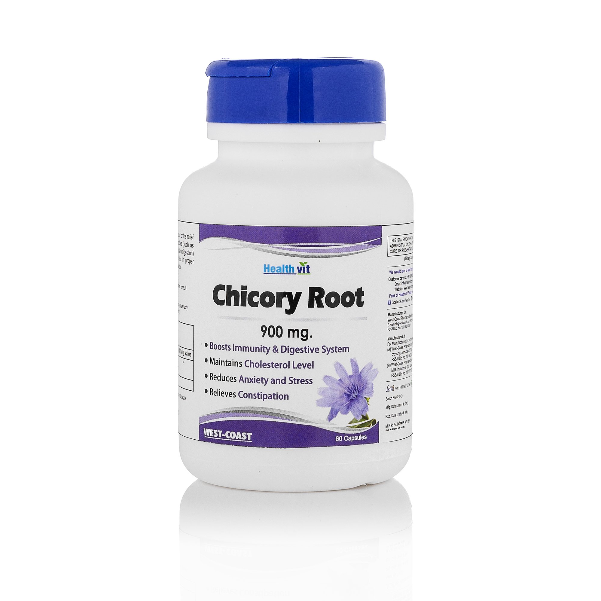 Healthvit Chicory Root 900mg 60 Capsules For Immunity Booster (B07FP832MM) Amazon Price History, Amazon Price Tracker