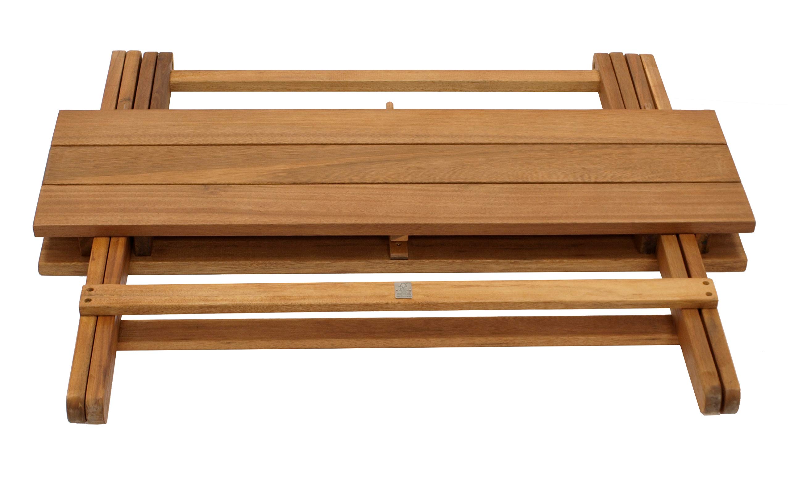 DEGAMO Klapptisch Beistelltisch Dana 90x52x65cm, Massivholz Akazie geölt
