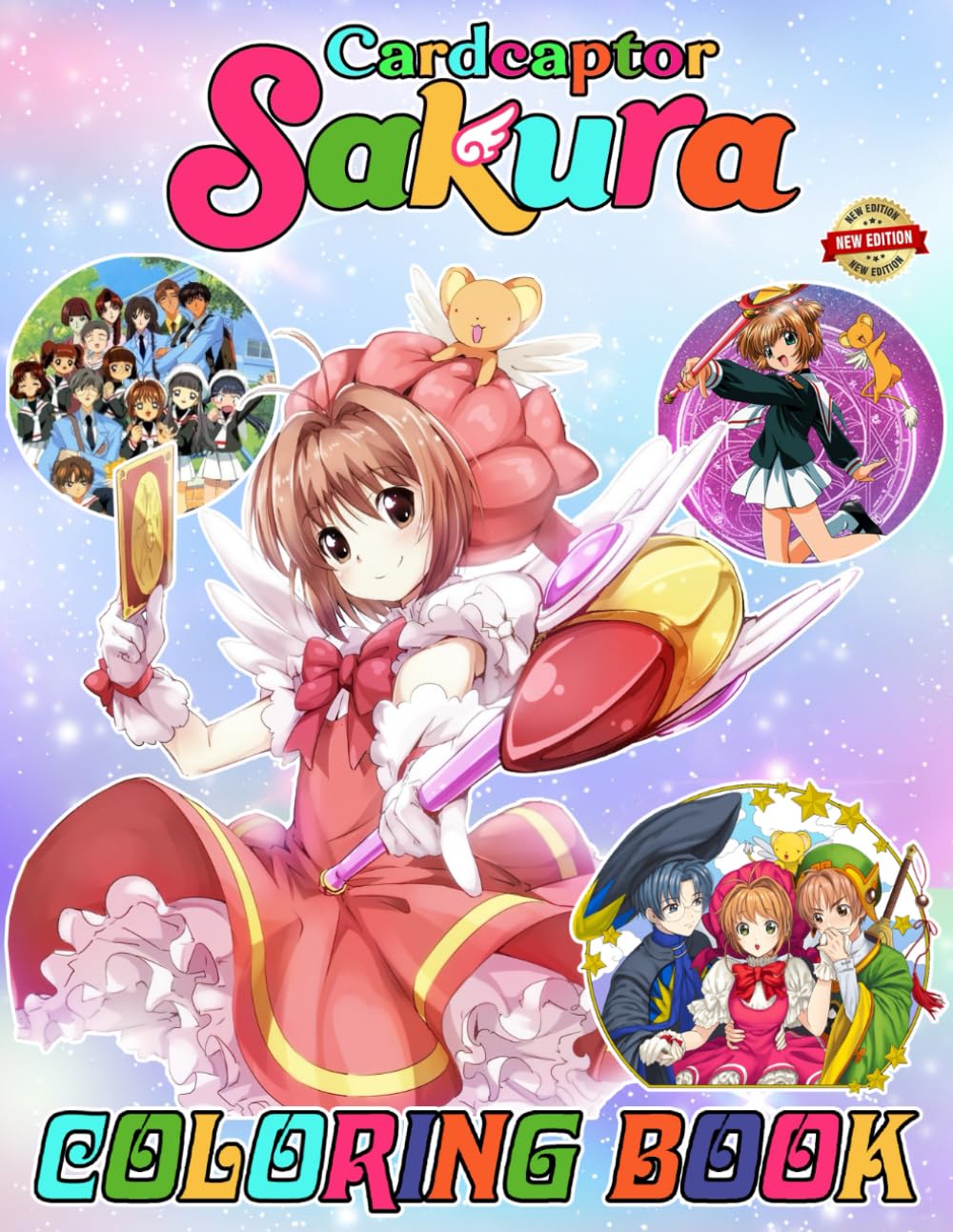 Cardcaptor Saku-ra Colouring Book for Fan Boys Girl Teen Kid Student: 50+ Great Coloring Pages For Kids, Teens, Adults. Beautiful And Exclusive ... Your Creativity And Create Your Masterpieces