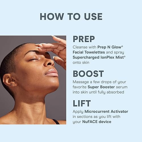 Miniatura 8 de NuFACE Super Peptide Booster Serum - Suero facial reafirmante para dispositivo de tonificación facial, 1 onza líquida