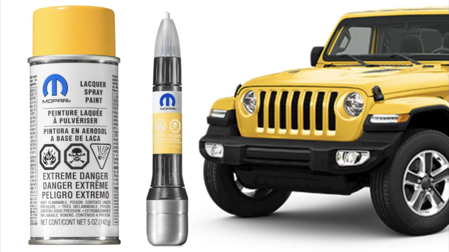 Mopar PYV HellaYella 2018 JL Wrangler Touch up Paint