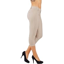 Jean Look Jeggings Tights Slim Fit Pull 