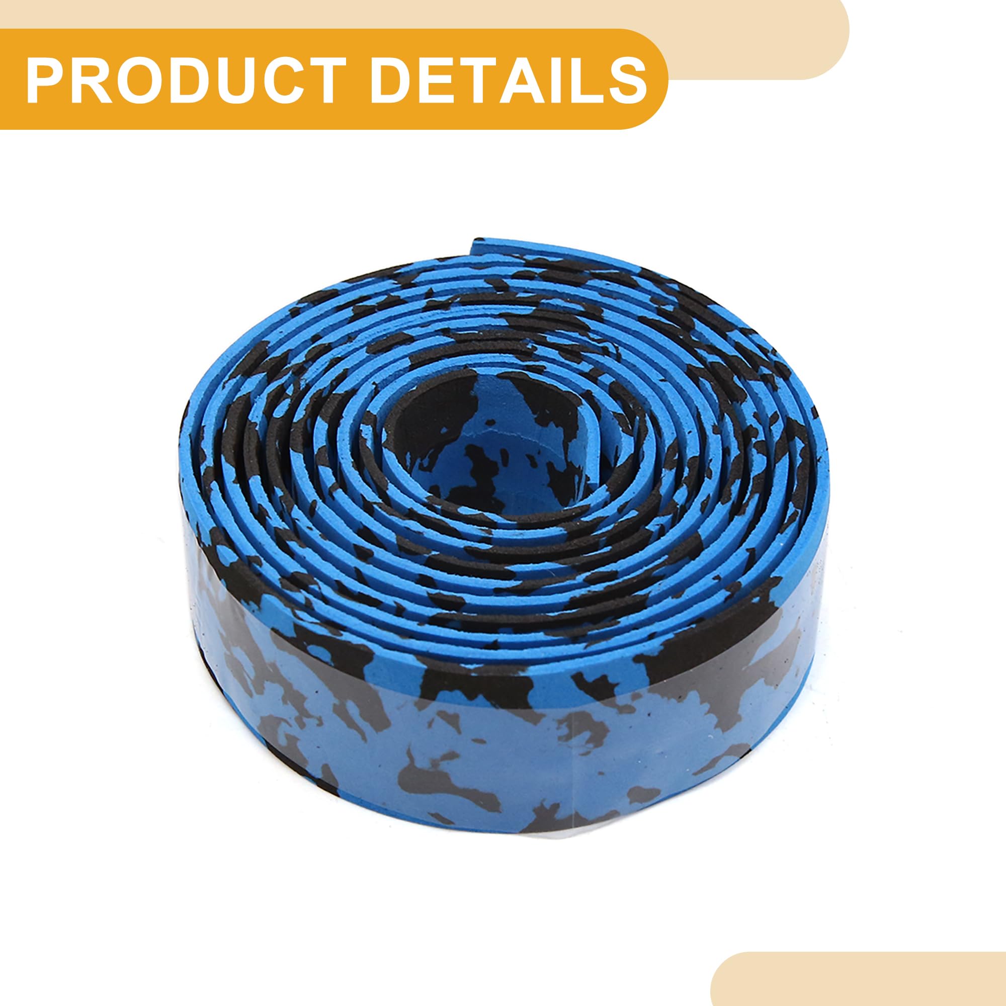 Partuto 2 Pcs Universal Bike Handlebar Tape - Foam Blue - Image 3