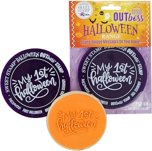 Sweet Stamp de AmyCakes Outboss - Sello de expresión de plástico, feliz Halloween