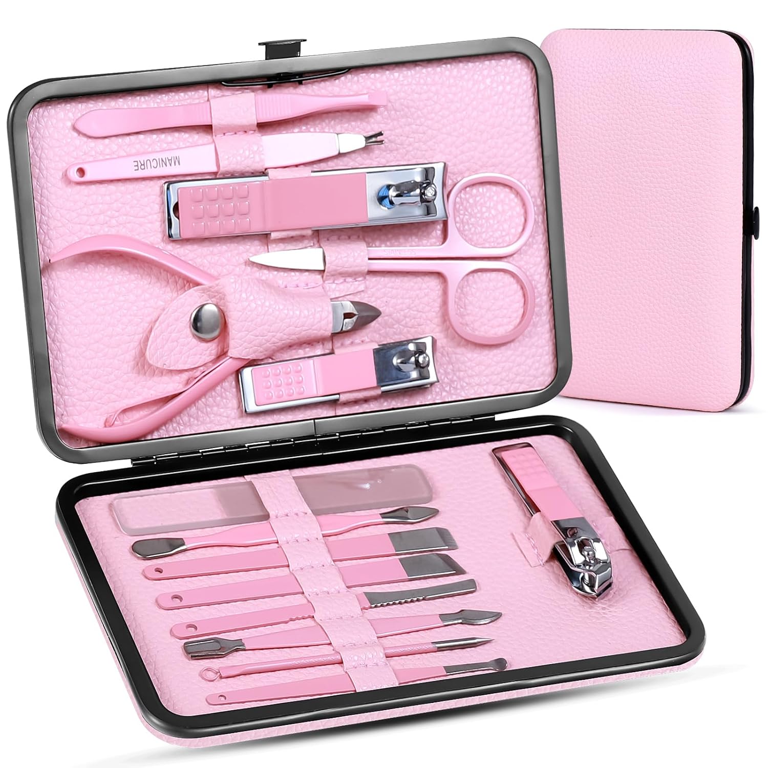 Women’ Manicure Set Pedicure Kit Nail Clippers Set Fingernail Clipper Set Ingrown Toenail Nail Kit Scissor Nail Trimmer Kit 15 in 1 Travel Nail Kit Care Grooming Tools with Fine Case Gift (Pink 15) Women’ Manicure Set Pedicure Kit Nail Clippers Set Fingernail Clipper Set Ingrown Toenail Nail Kit Scissor Nail Trimmer Kit 15 in 1 Travel Nail Kit Care Grooming Tools with Fine Case Gift (Pink 15)