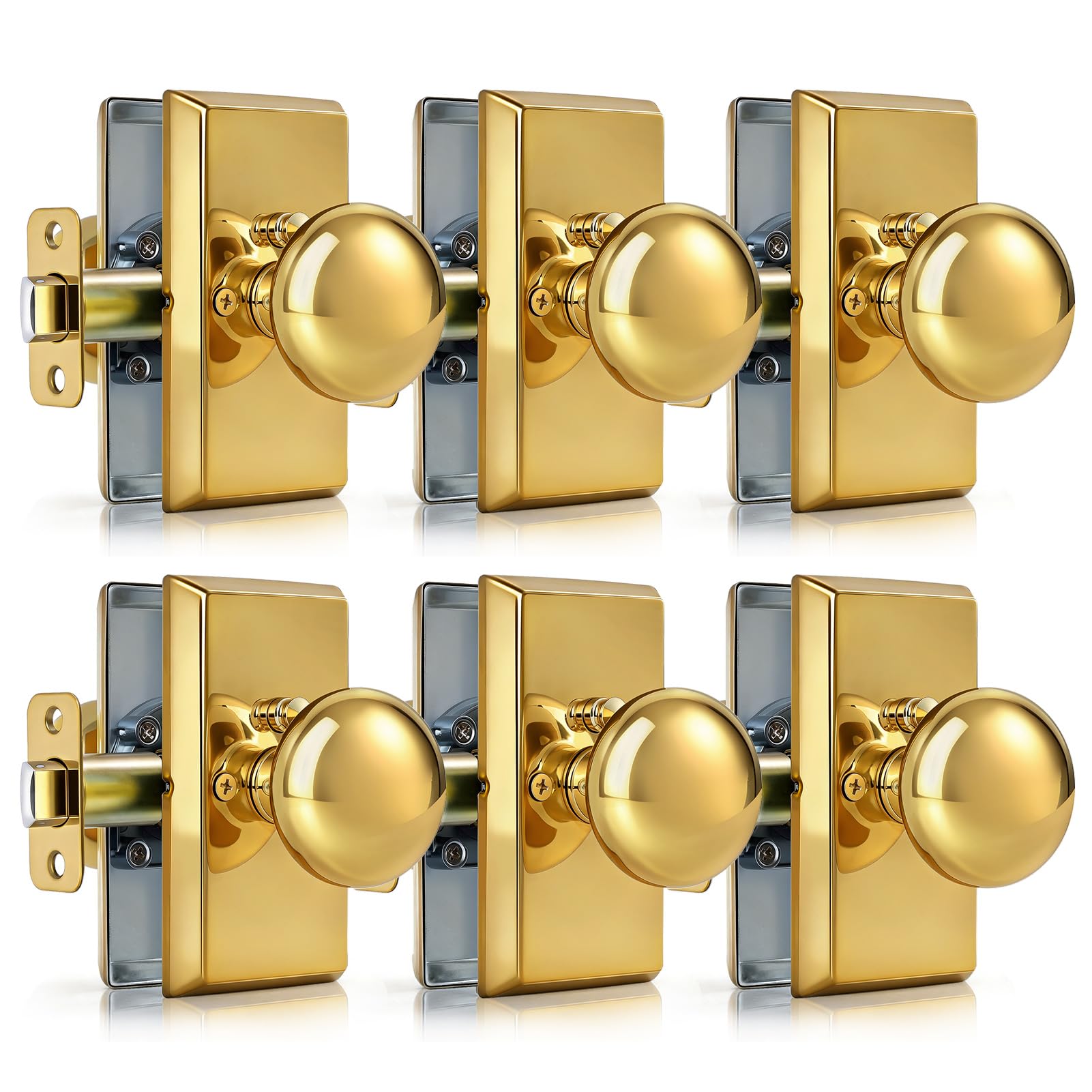 Matte Black Door Knobs - Privacy Lock & Modern Design -29