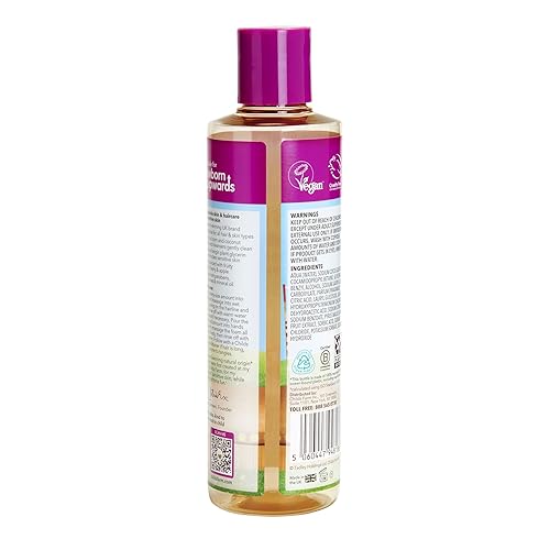 Miniatura 2 de Childs Farm, Gel de baño y cabello para niños para piel seca y sensible, mora y manzana orgánica, limpia suavemente, vegano, libre de crueldad, 8.4
