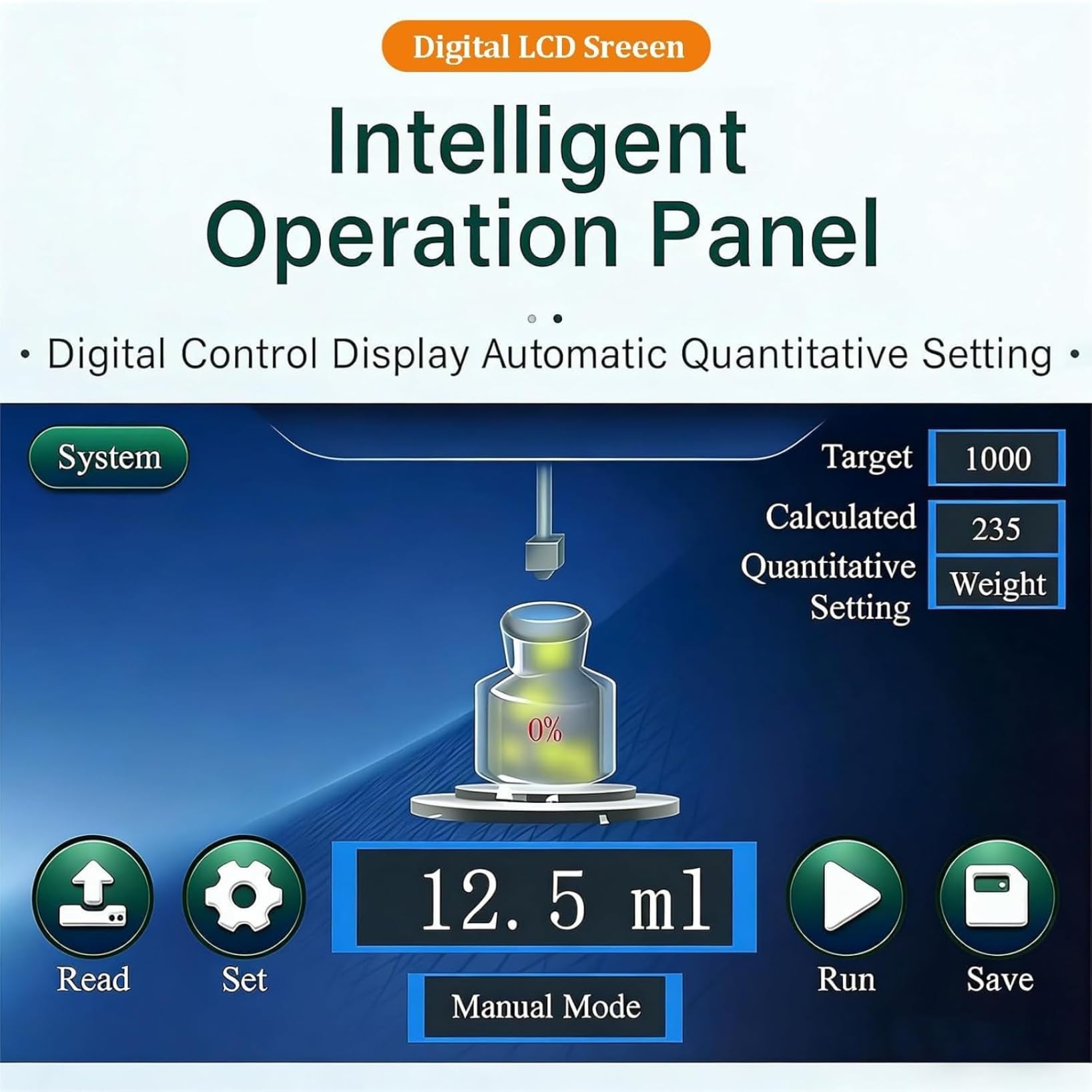 Macchina Automatica per riempire Bottiglie per Oli Essenziali, profumi, Miele - Touch Panel, Progettazione in Acciaio Inossidabile per aziende domestiche e Piccoli produttori ~/