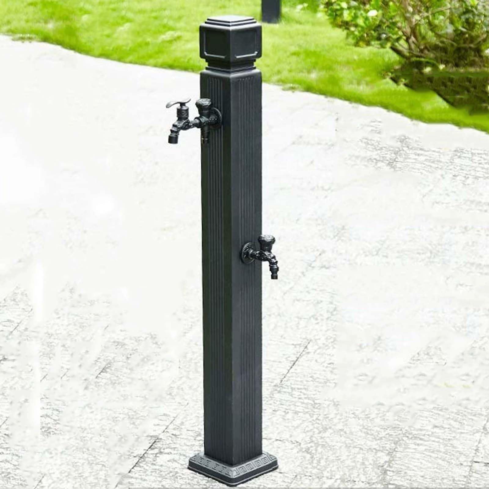 BHGFYXBS Outdoor Faucet Antifreeze Garden Water Column, Weatherproof Brass Hose Stand, Freestanding Hydrant Fountain For Car Washing & Plant Watering, & Stylish,size_name-110cm kit 3