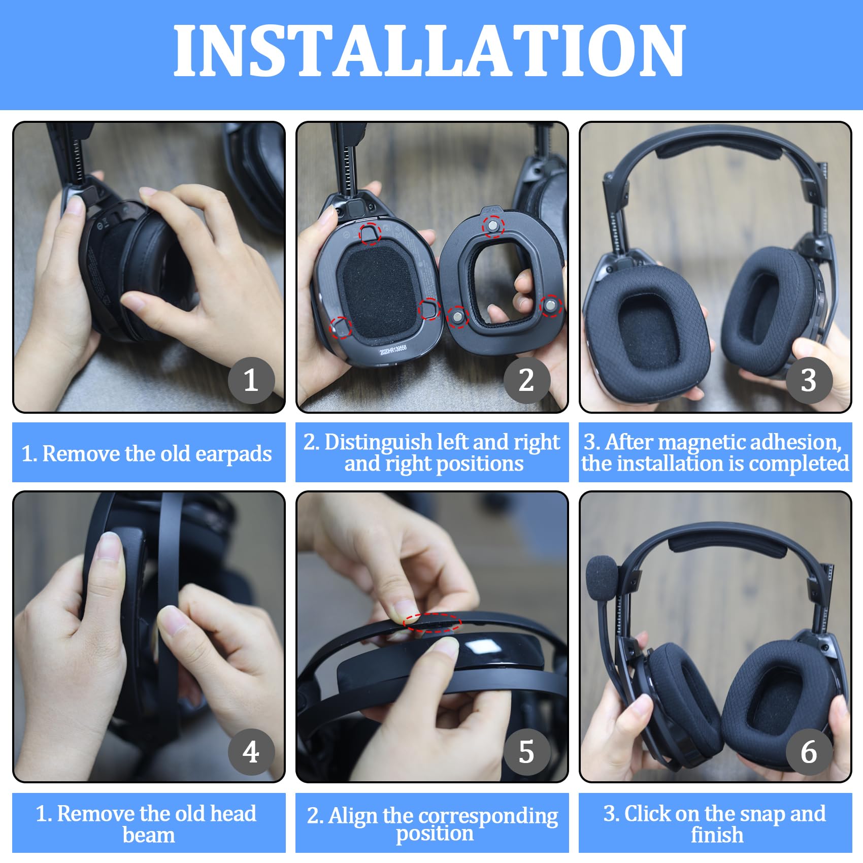 Amazon | Mod Kit A50 Gen 4 交換用イヤーパッド&ヘッドバンド。Astro
