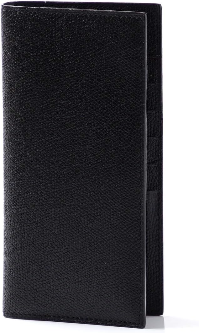 long wallet LEATHER BLACK mens & womens