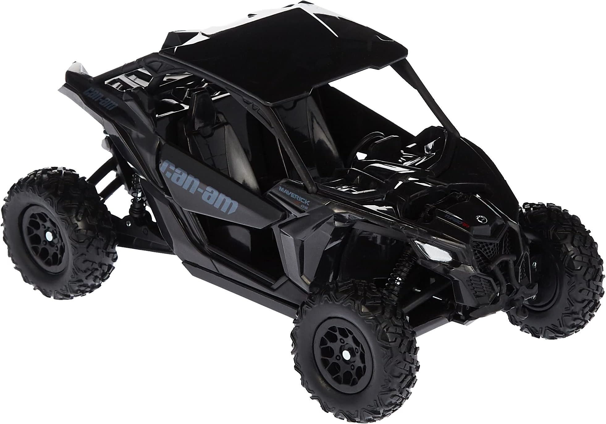 New-Ray 58193B New-Ray-58193B-1:18 Scale Toy CAN-AM Maverick X3 X Turbo Black Adult Uni