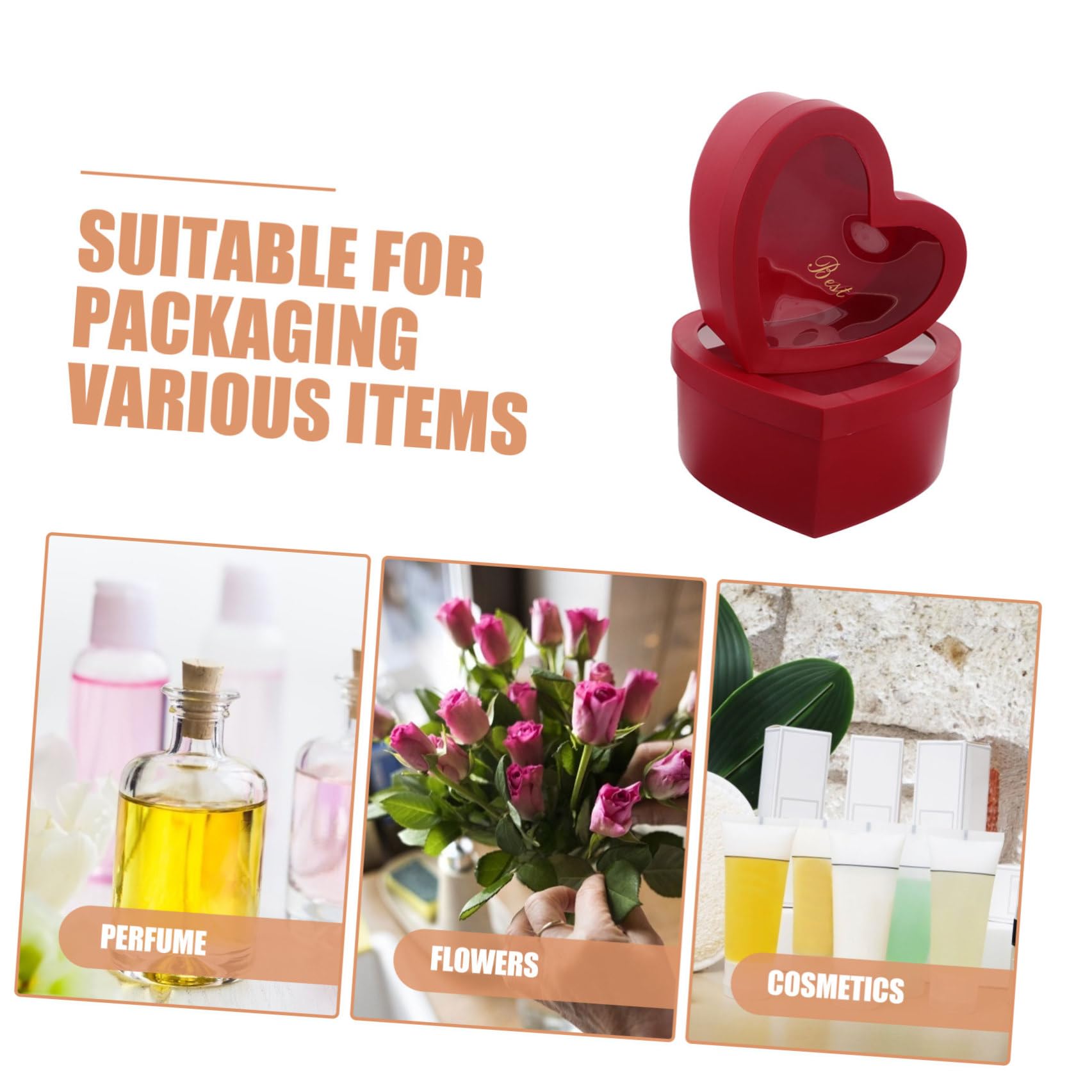 VILLCASE 2 Pezzi Scatola Regalo Forma di Cuore in Carta Rossa per San Design Versatile per Regali Personalizzati Adatta a Occasioni Romantiche e Decorazioni Fai da Te