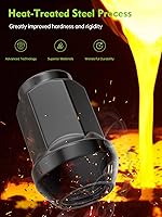 Vista 5 de M12x1.5 Tuercas de rueda - Reemplazo para Ford Focus 2000-2018, Escape 2001-2023, Fusion 2006-2020, Jeep Compass 2006-2017, Jeep Patriot 2007-2017