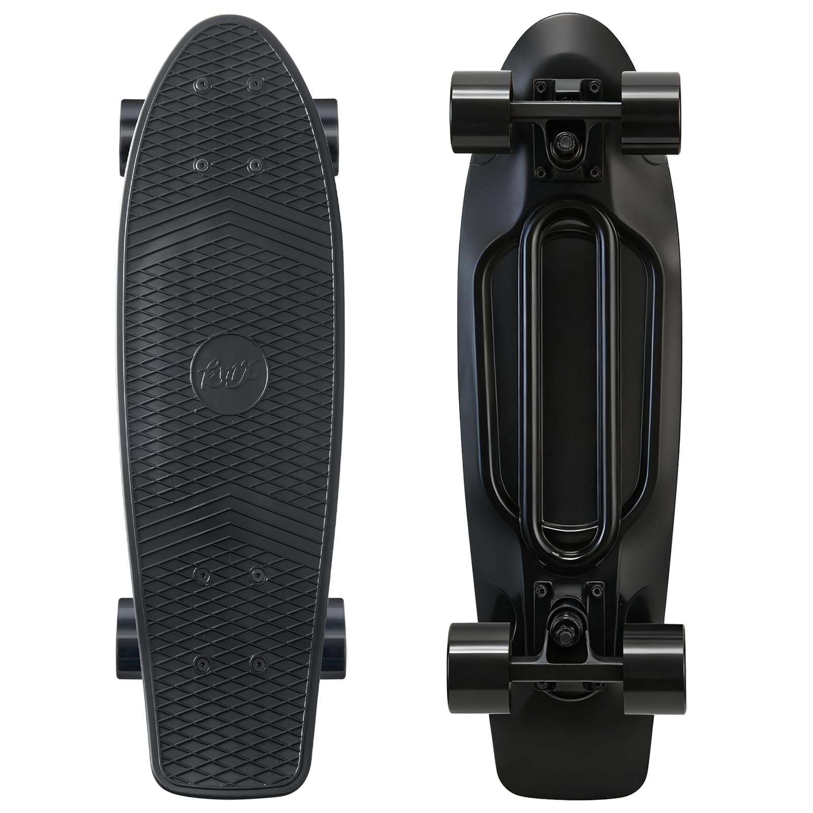 KMX Skateboard Mini Cruiser 22x7 Pouces Pro pour Enfants,Adultes | Format Compact pour Garçons,Filles,Enfants,Étudiants,Adultes.Roulements Lisse,Roues PU,Trucks Aluminium