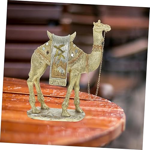 Miniatura 4 de HOMSFOU Adornos de camello, escultura de cumpleaños para niña, decoración de baño, manualidades, decoración del hogar, estatuas, decoración de mesa,