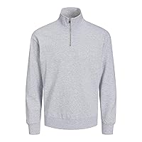 JACK & JONES Jjebradley-Felpa con Mezza Zip Noos Maglia di Tuta