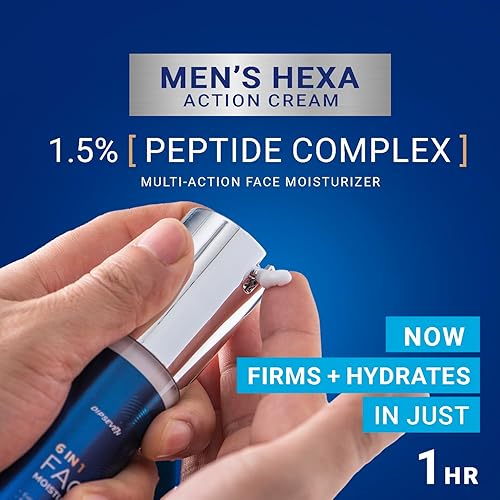 Miniatura 5 de Crema facial 6 en 1 para hombre, hidratante diario antienvejecimiento para arrugas, bolsas de ojos, irritación de afeitado y tono desigual, fórmula
