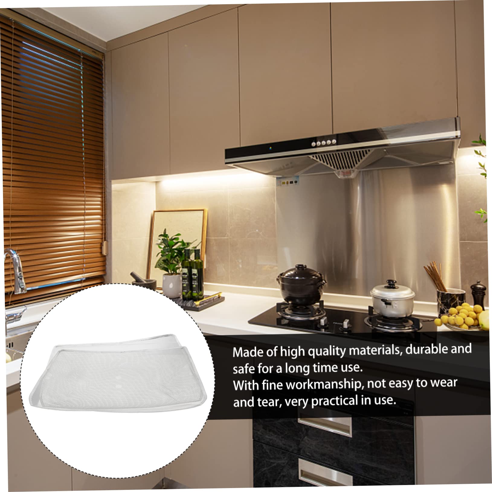 2 Series 2 Juegos De Filtros Para Campana Extractora Mallas Filtrantes Accesorios De Cocina Acero Inoxidable Plateado 2 Unidades 2 piezas*2