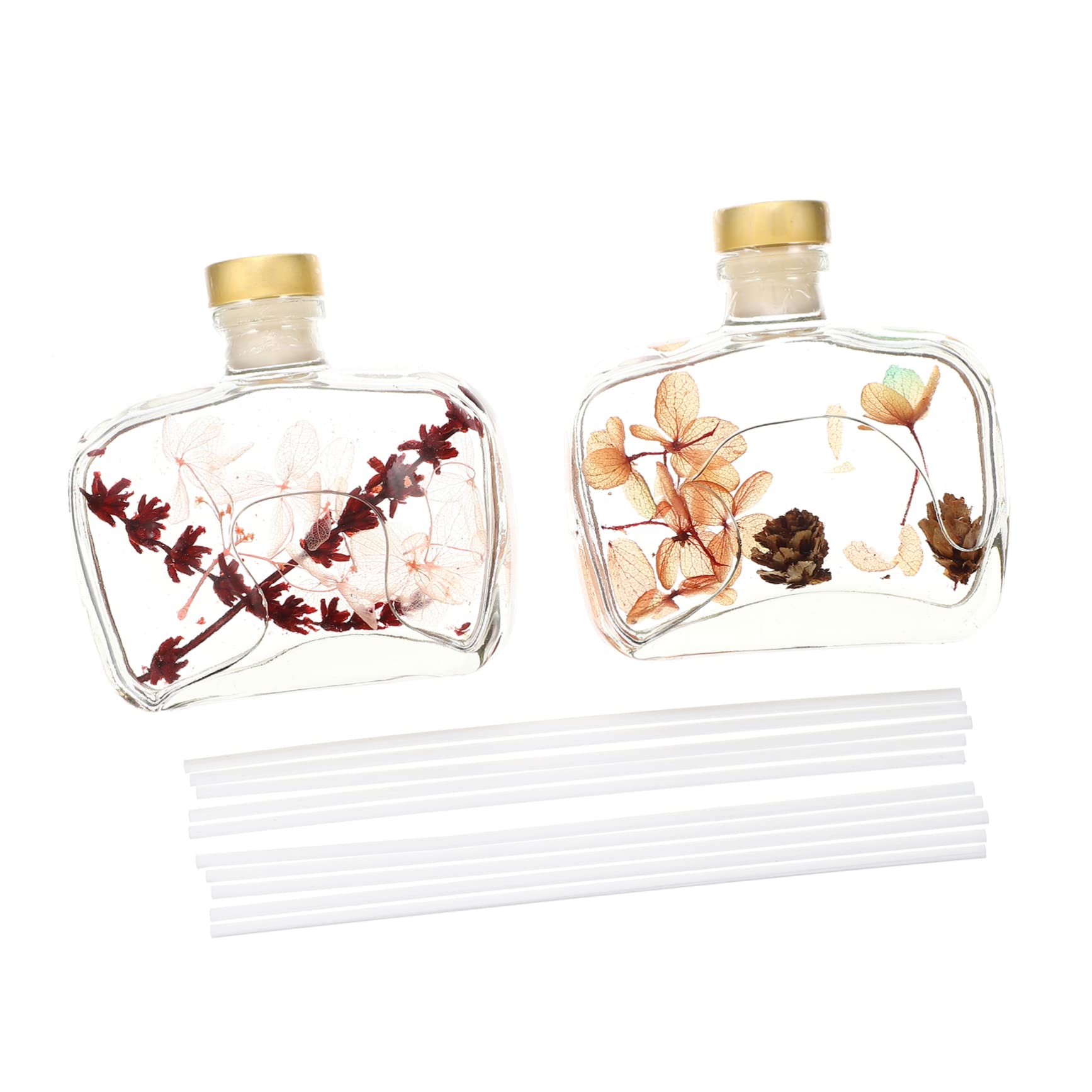 SOLUSTRE 2Pcs Air Fresh Oil Diffuser Elegant Aromatherapy Desktop Adornments for Living Room Bedroom Office Scented Oil for Fresh Air