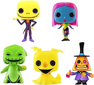 Funko POP! Disney: The Night Before Christmas Blacklight- Jack Mayor Oogie Zero and Sally