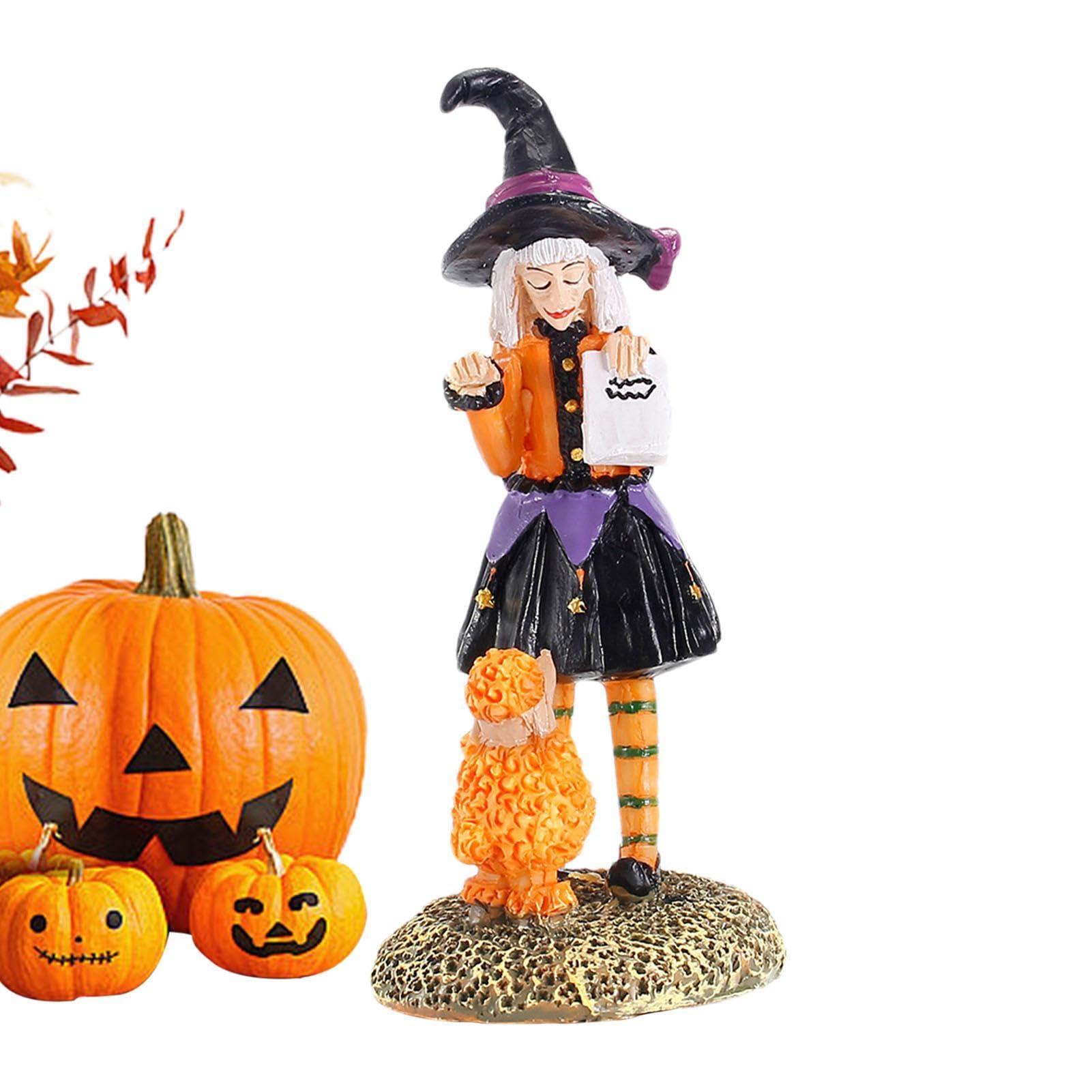 Amazon.co.jp: Vbnuyhimハロウィン魔女フィギュア、魔女の像ハロウィン