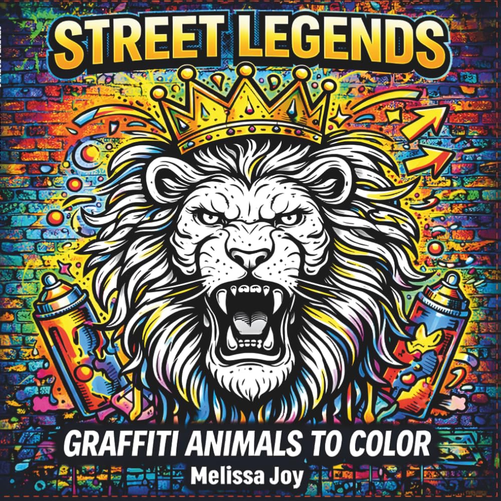 Street Legends: Graffiti Animals To Color