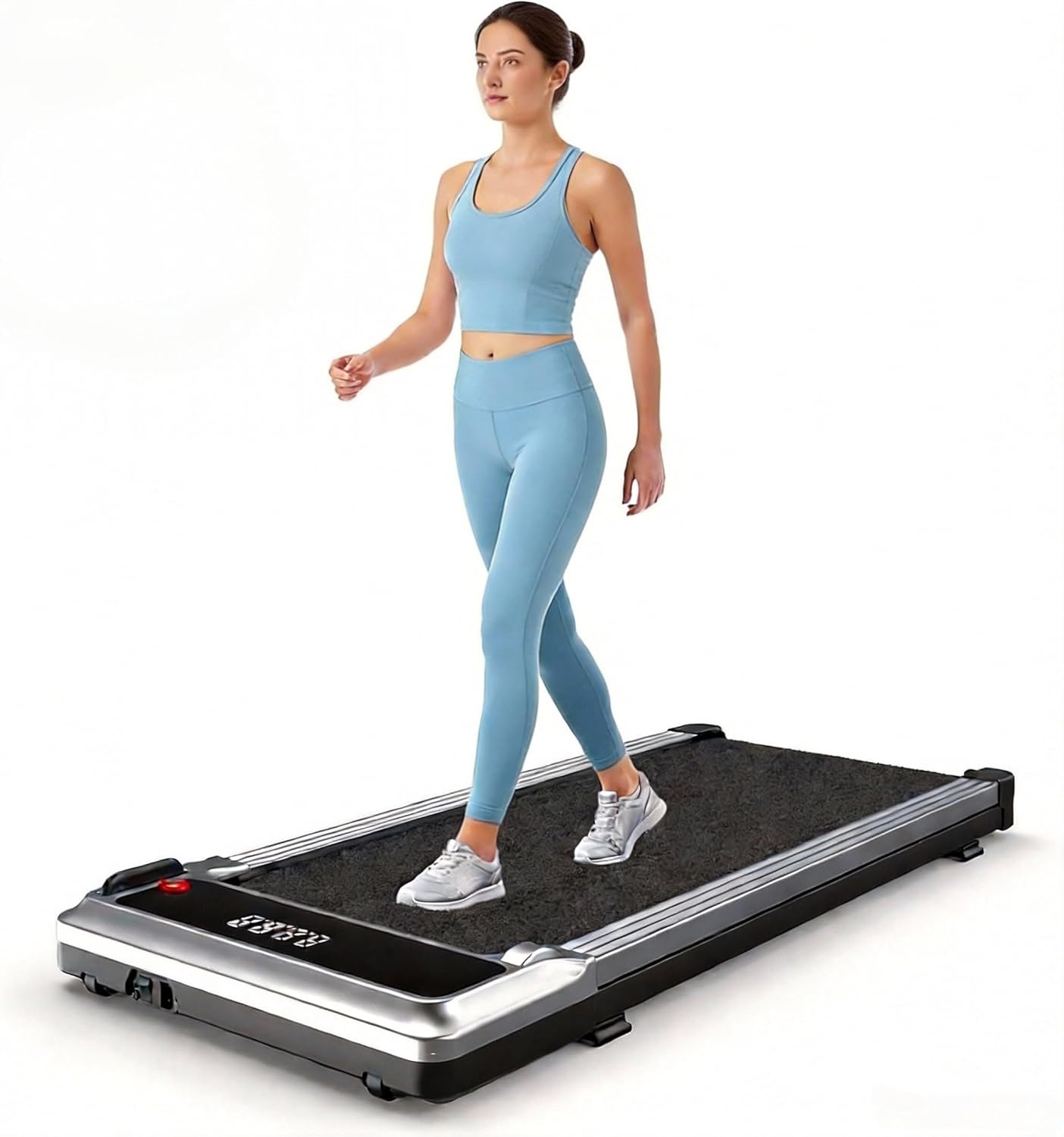 Caminadora Eléctrica Plegable 1.75 hp 6.12 km/h Bright Silver