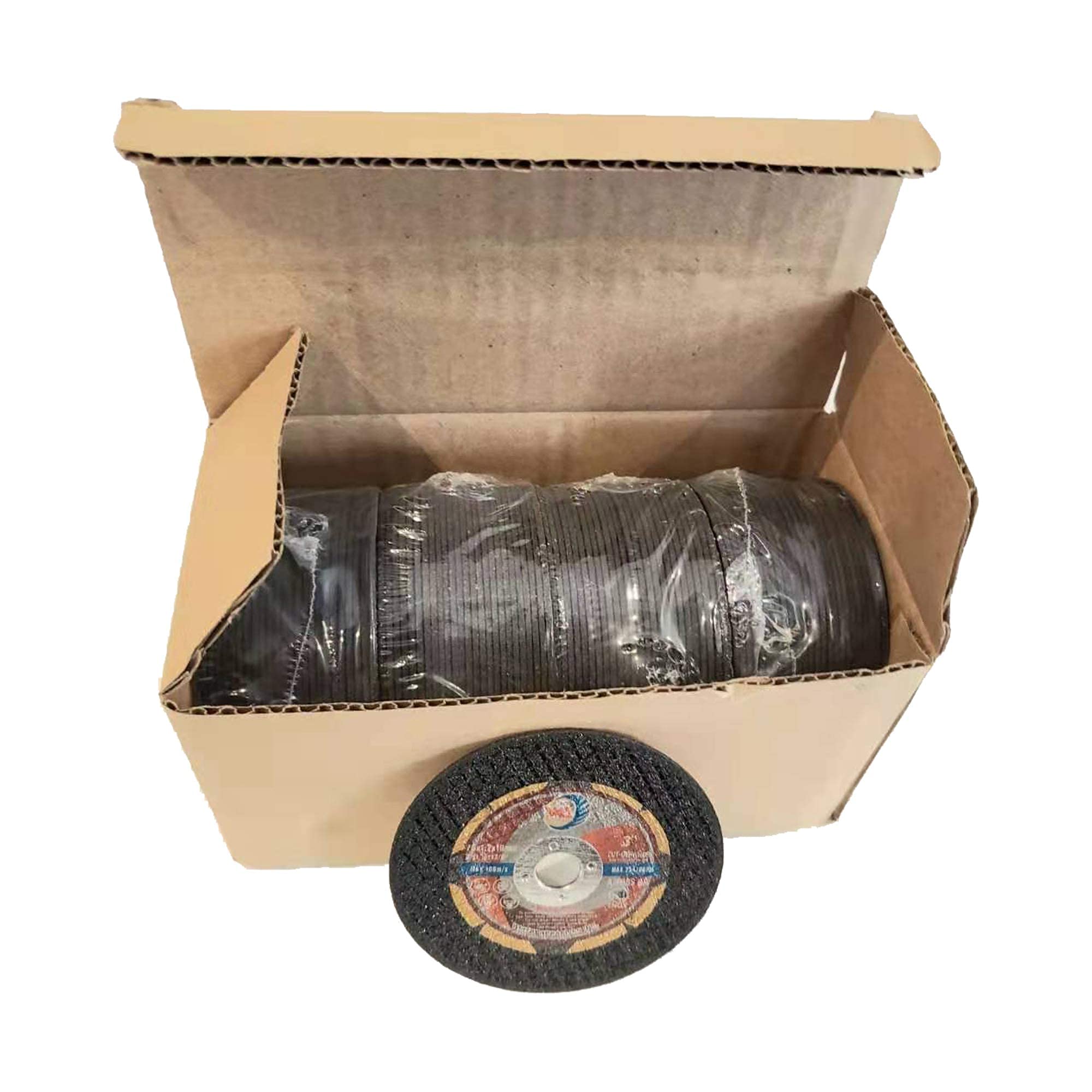 WA - Paquete de 100 discos de corte finos de metal y acero inoxidable de 3 x 045 x 3/8 pulgadas