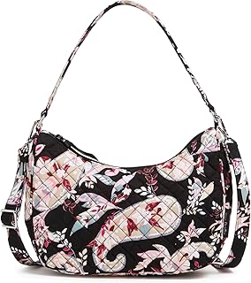 Vera Bradley womens Cotton Frannie Crescent Crossbody Purse
