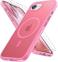 Vista 122 de Miracase - Funda magnética para iPhone 13 de 6.1 pulgadas (compatible con MagSafe) (con 2 protectores de pantalla), protección de grado militar