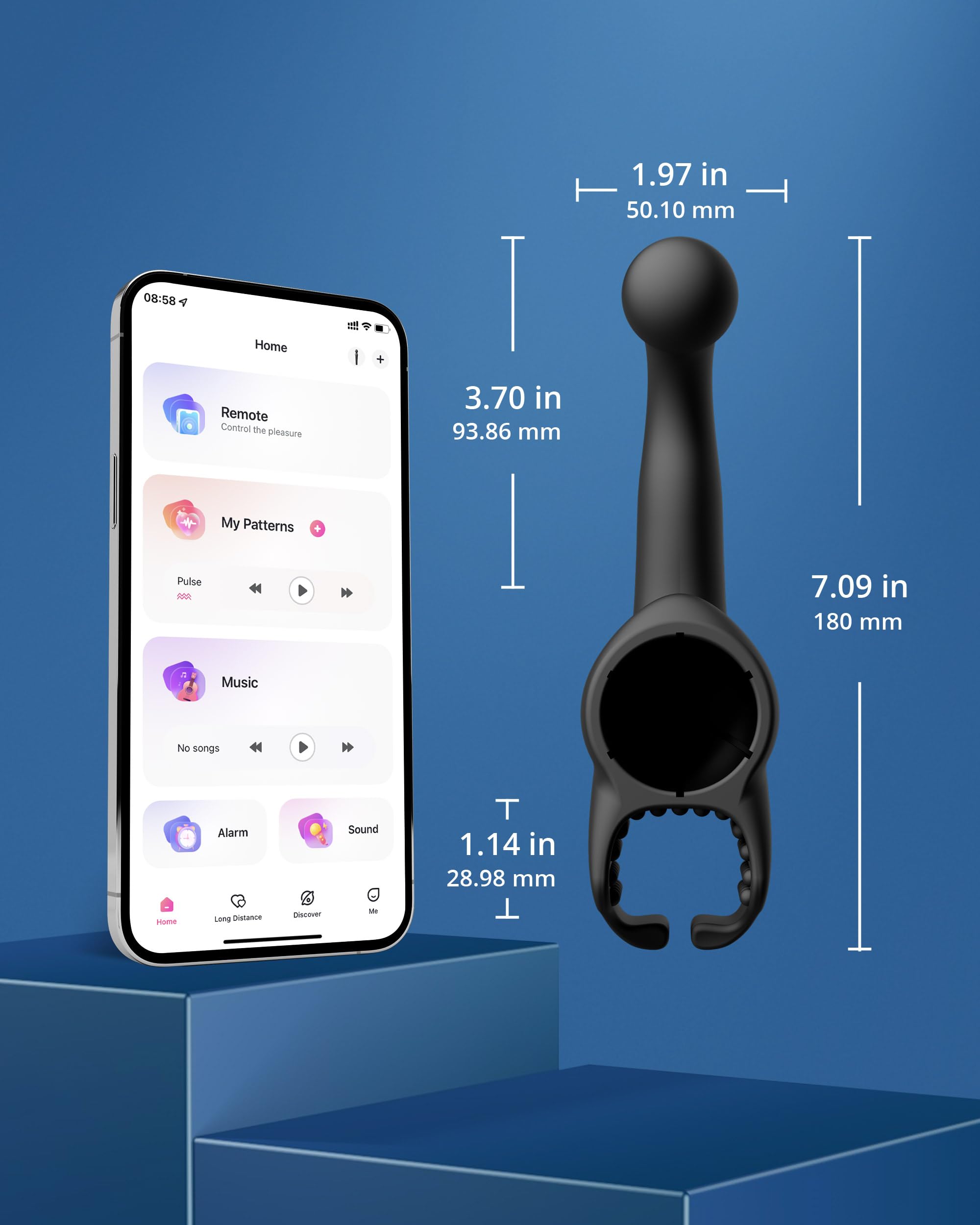 LOVENSE Domi Domi2 Accessori per Massaggiatore Wand, Prostatico Anale Vibratori, Sex Toys per Uomini
