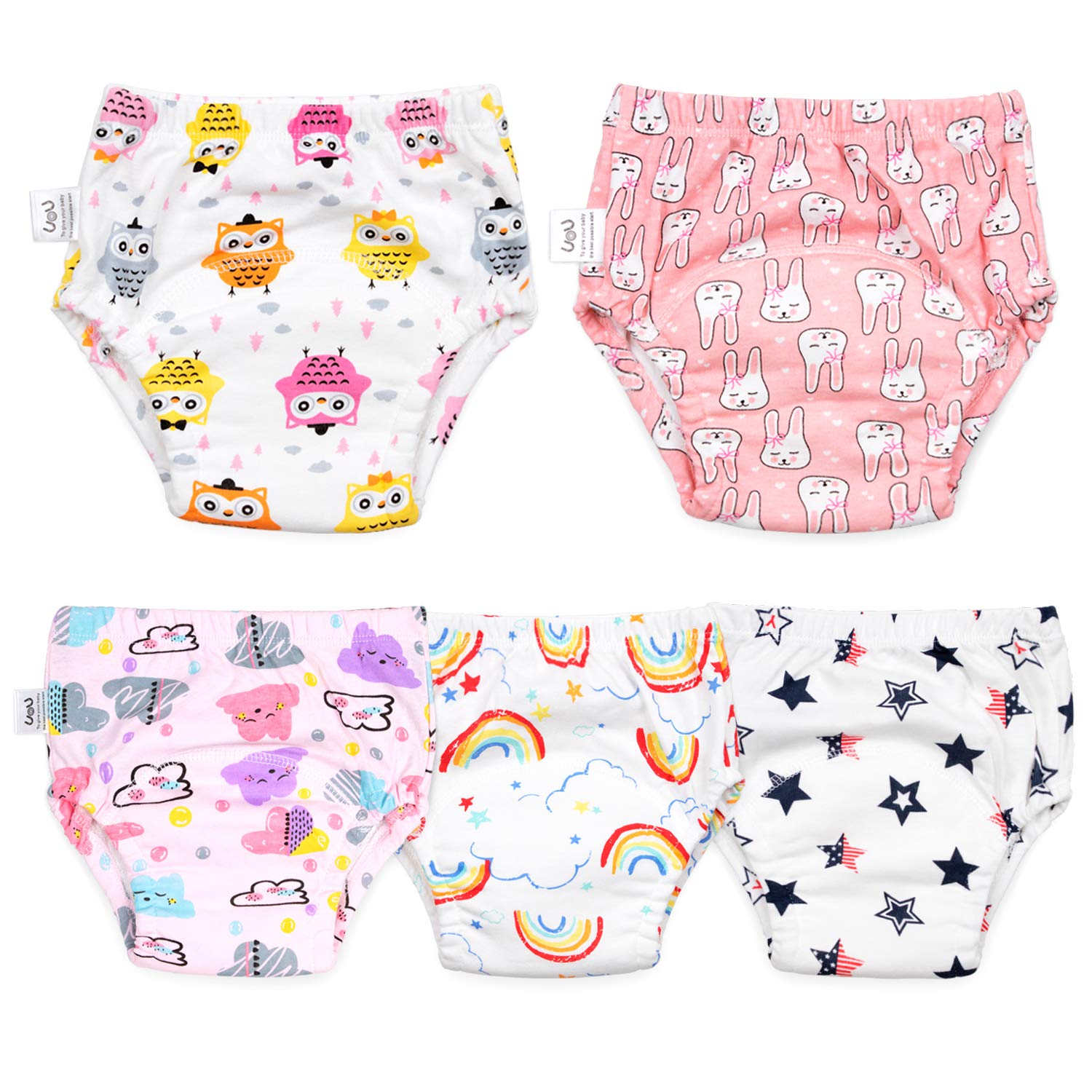 Cotton Training Pants for Boys and Girls,Toddler Boys Girls Potty