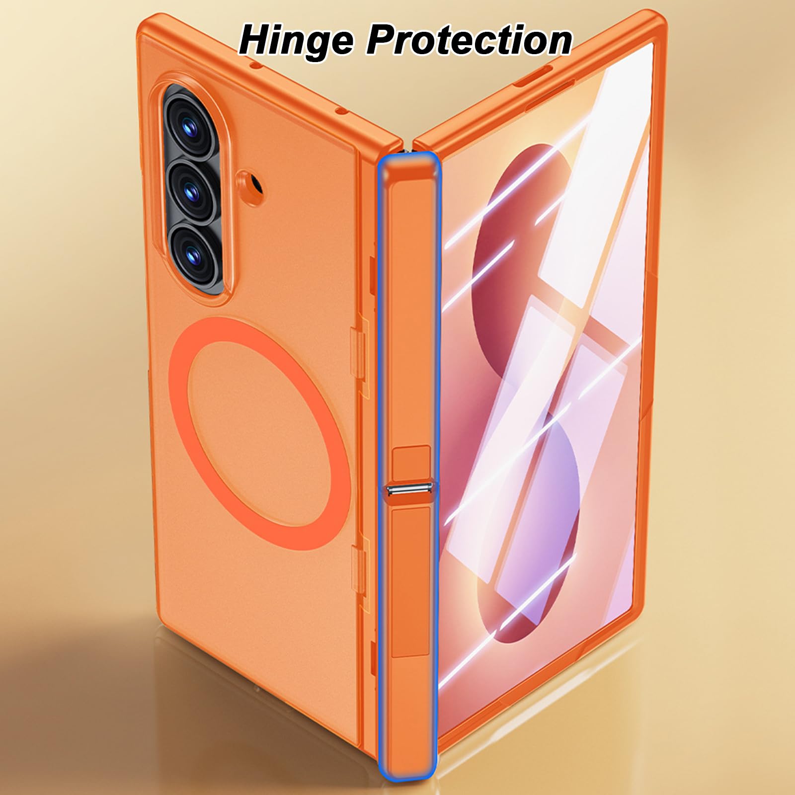 Magnetyczne etui do Samsung Galaxy Z Fold 8 Ultra, twardy PC Gefrostet