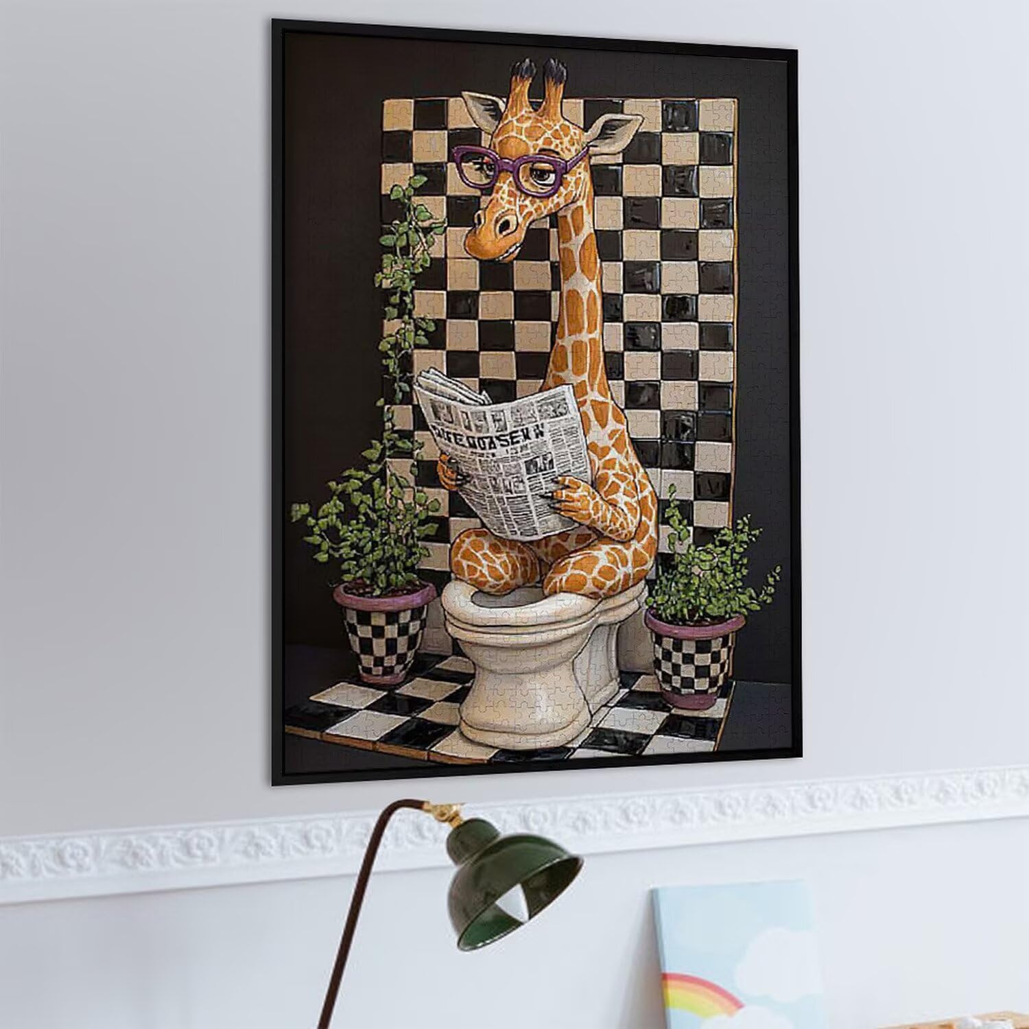 1500 Pezzi di Puzzle, Giraffe1500 Pezzi di Puzzle per Adulti, Regalo di Anniversario, Regalo di Natale, Decorazione Della Casa, Prevenzione Della Degenerazione Cerebrale Negli Anziani v-1021