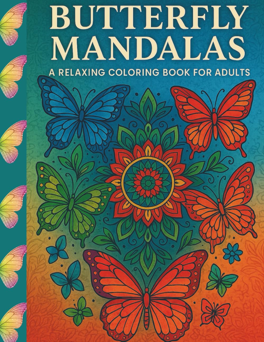 Butterfly Mandalas: A Relaxing Coloring Book for Adults.: 50 Detailed Butterfly Mandalas for Mindfulness, Stress Relief, and Creative Relaxation.