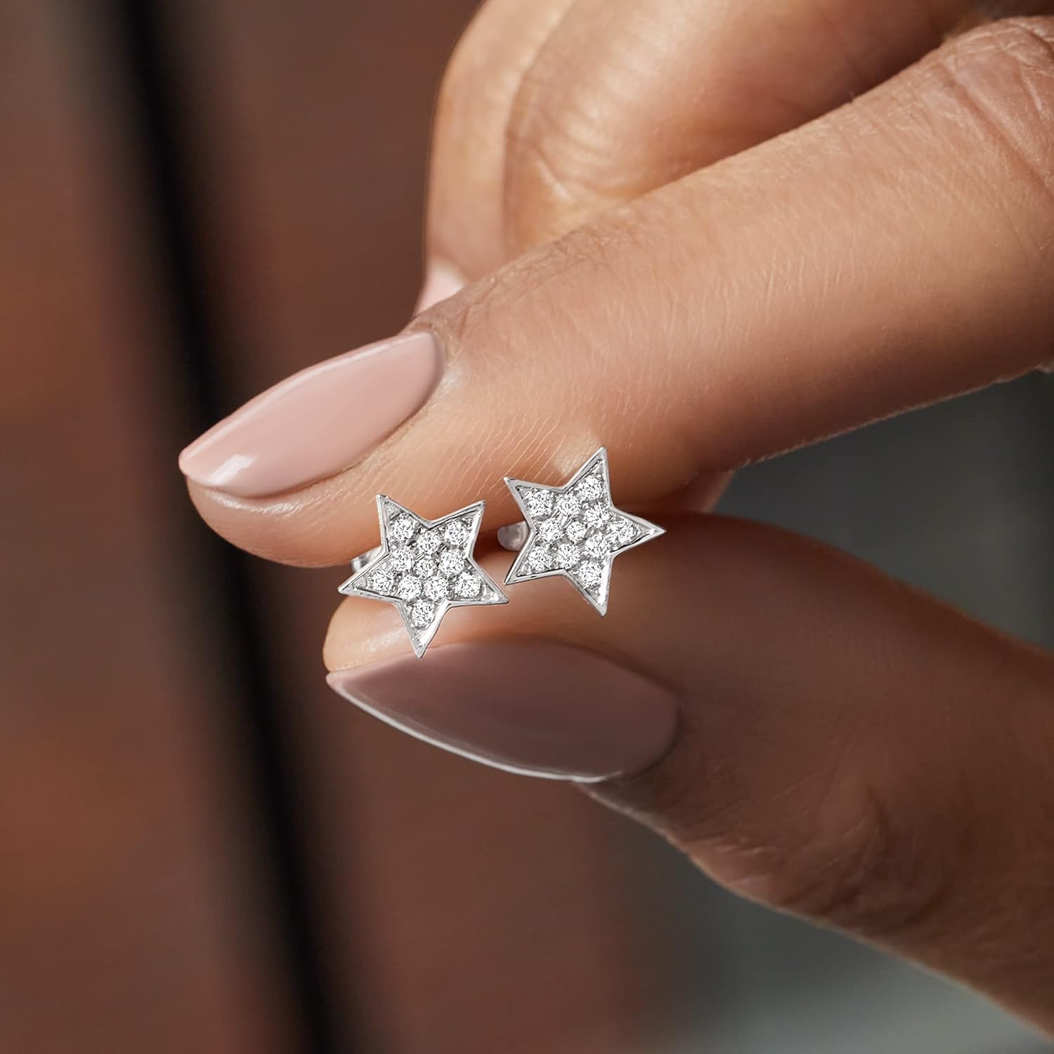 Pure Collection by Ross-Simons 0.20 ct. t.w. Diamond Star Stud Earrings in Sterling Silver