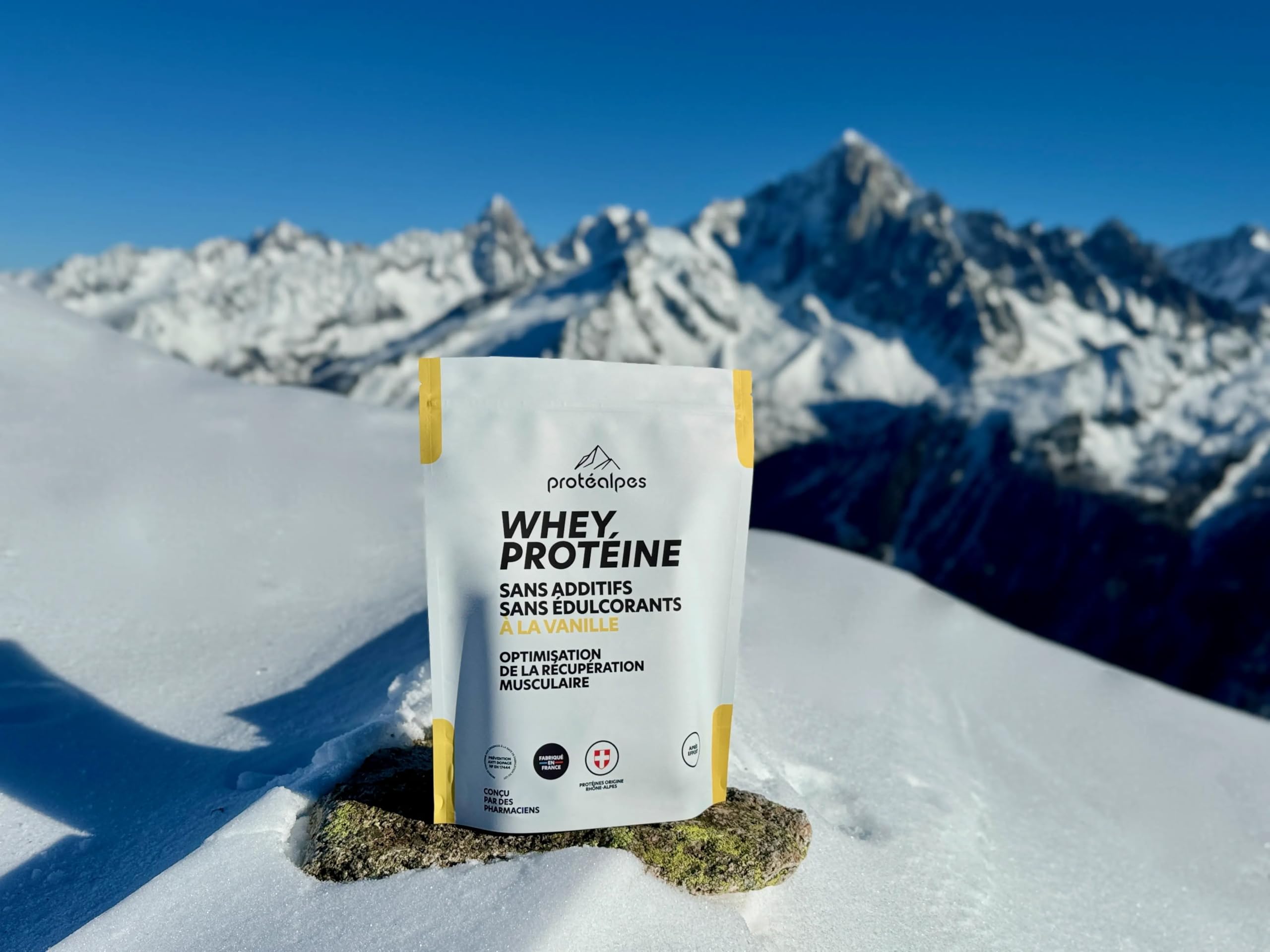 Whey Protéine Isolate I Made in France I Sans Additifs I Sans Édulcorants I Protéines Microfiltrées à Froid I Riche en BCAA I Sans Gluten (750g, Vanille)