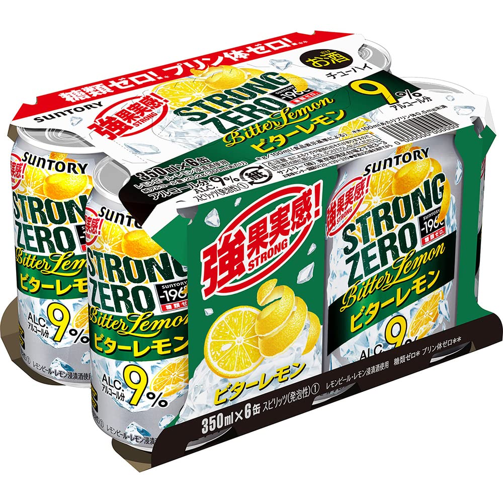 Victorystrom Amazon.co.jp: 【皮まるごと搾り】サントリー-196℃ ストロングゼロ ビターレモン [ チューハイ 350ml×6本 ] :  食品・飲料・お酒