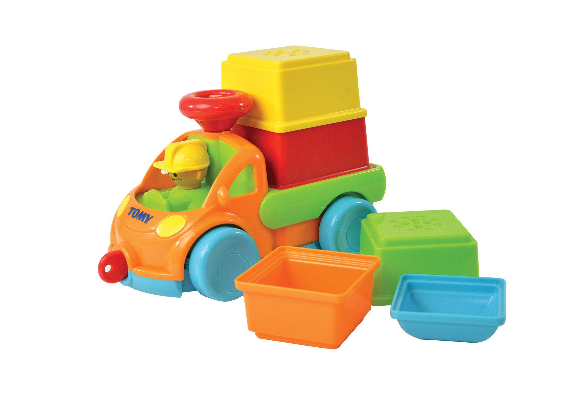 Tomy Coche con Piezas apilables, Multicolor, E72467