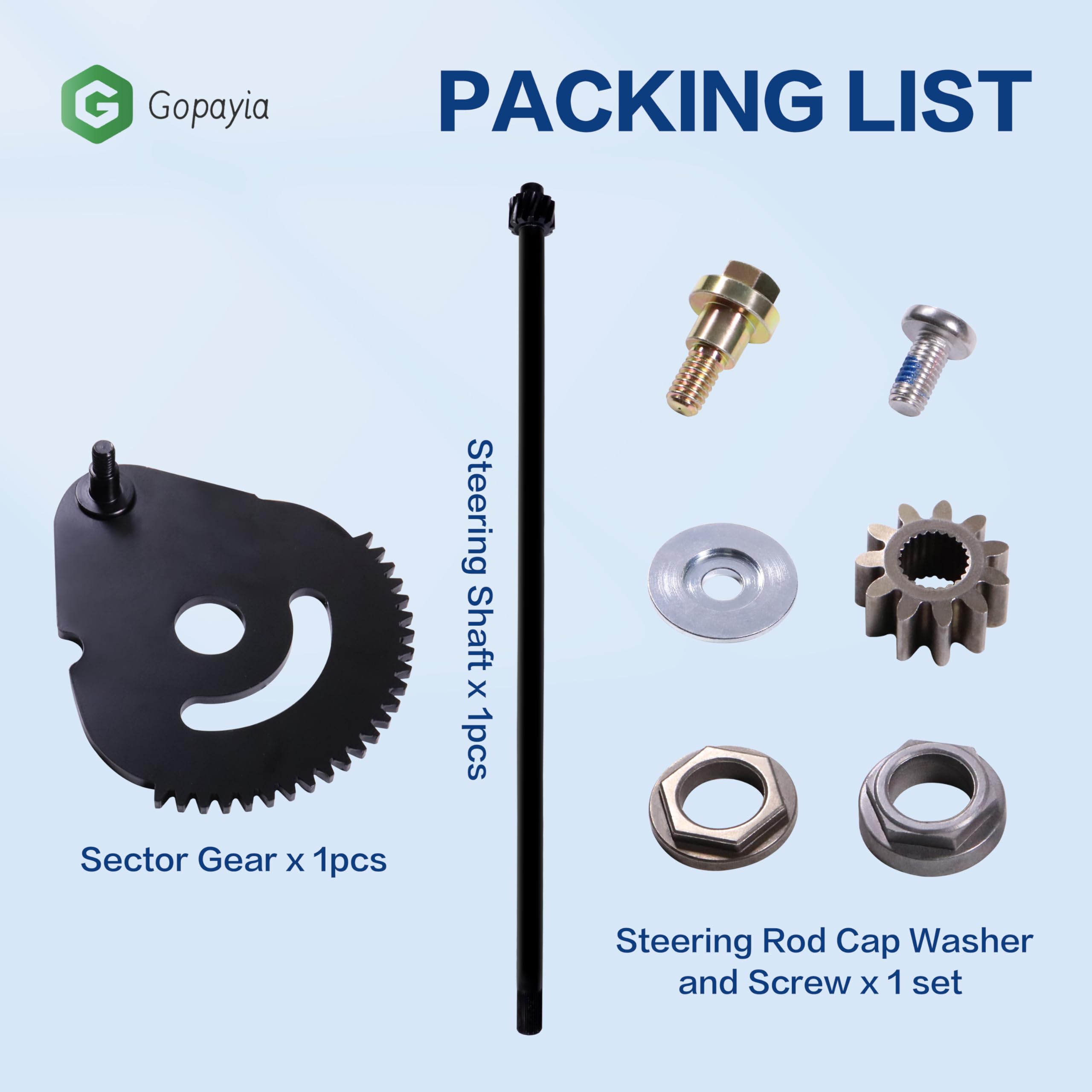 617-04094 Steering Rod Shaft Sector Gear Kit for MTD for Cub