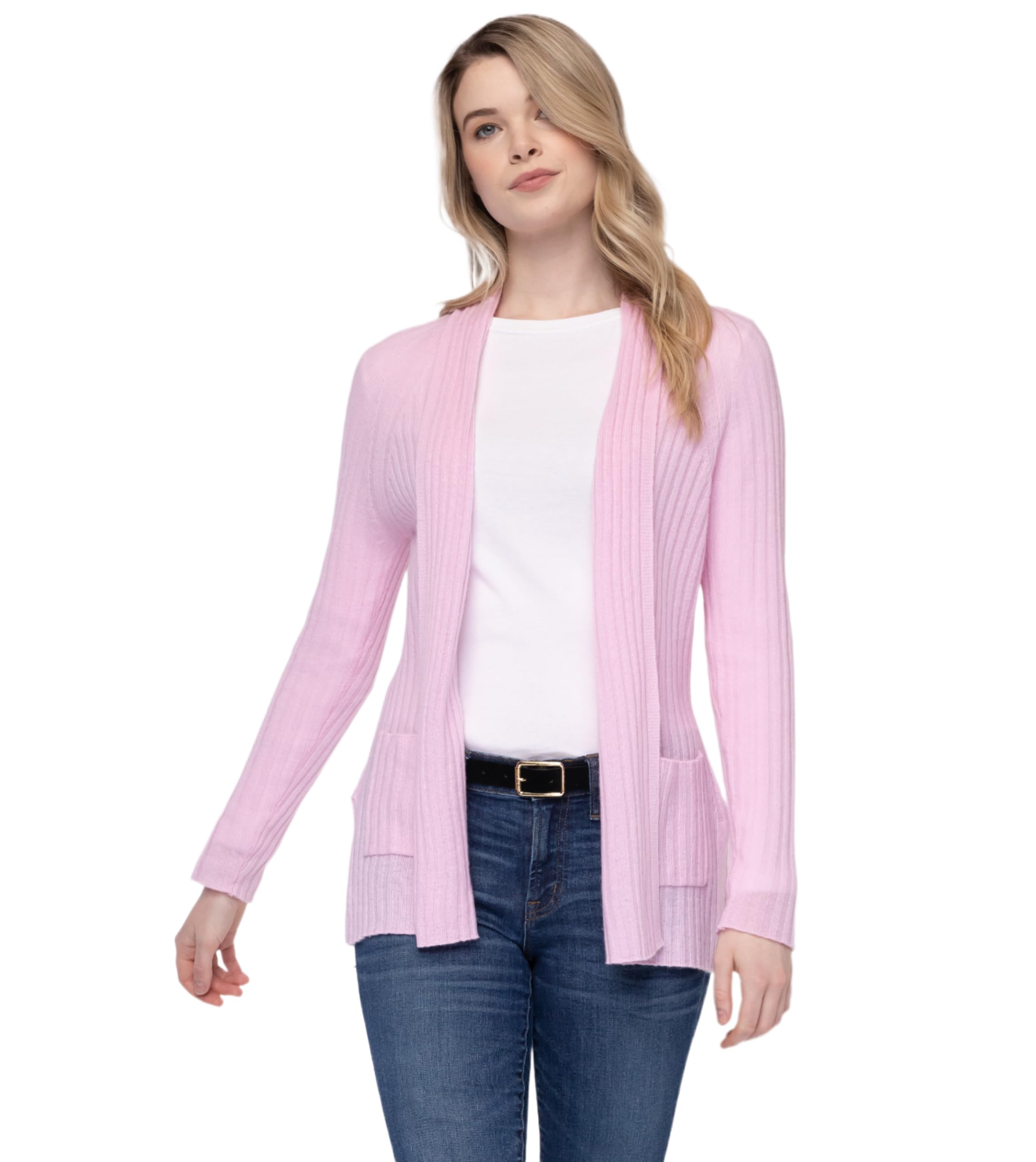 AlashanCashmere - Luxe - 100% Cashmere Cozy Rib Raglan Cardigan