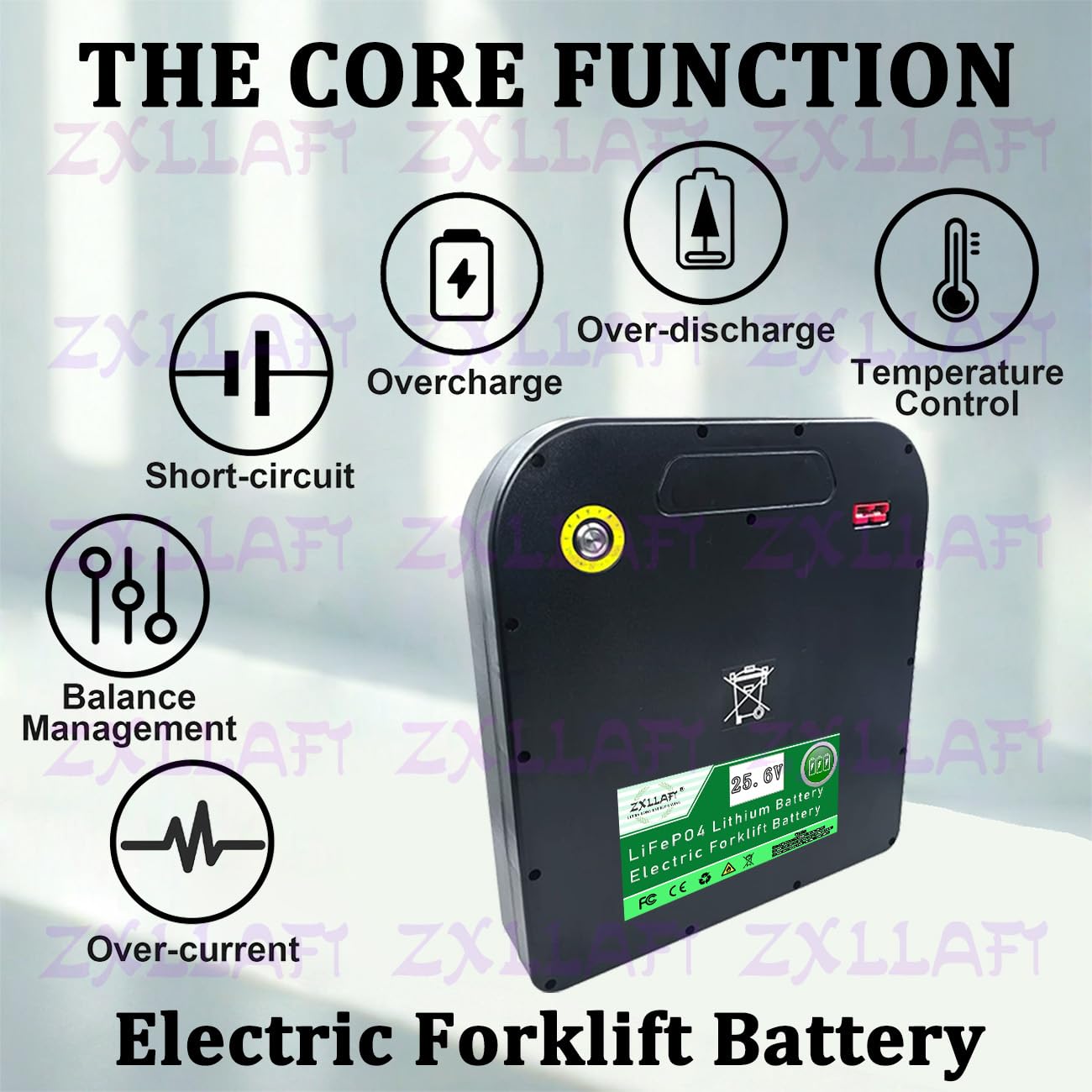 25,6 V Batteria Carrello elevatore Elettrico 48 V Batteria al Litio per transpallet Elettrico PWB15 Batterie LiFePO4 per PWB20 sollevatori telescopici PWB30