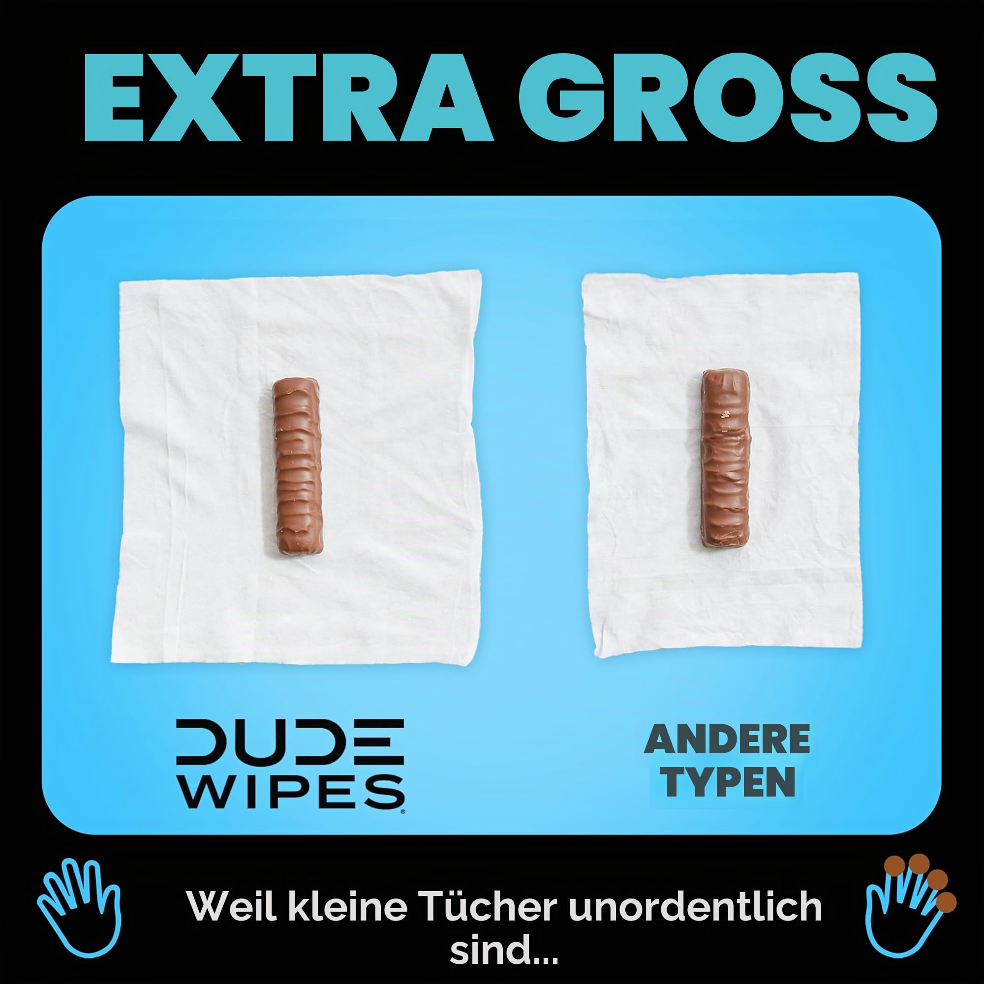 Dude Wipes Spender mit spülbaren Feuchttüchern (3 Packungen mit 48 Tüchern) geruchlose Feuchttücher mit Vitamin E und Aloe für den Heimgebrauch septisch und kanalisationssicher 48 Stück (3erPackung)