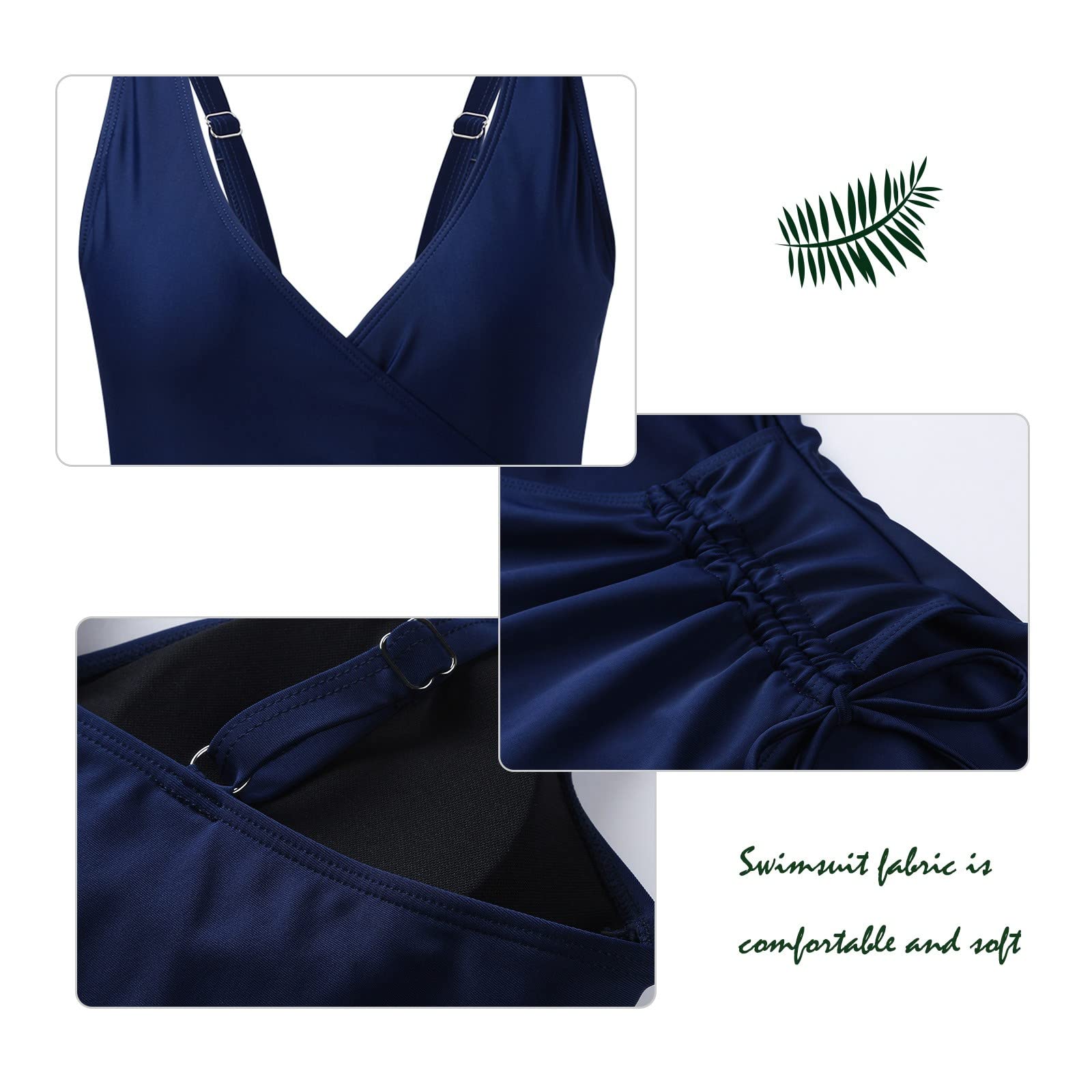 Genérico BañAdores Mastectomia Banho Mulher Traje de baño Traje de baño de Control Traje de baño para Mujer Color de Verano Traje de baño de Cintura sólida Trajes de baño de BañAdores